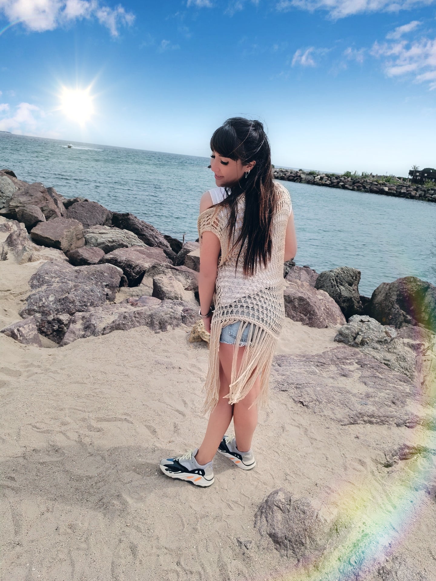 Gilet Coachella doré