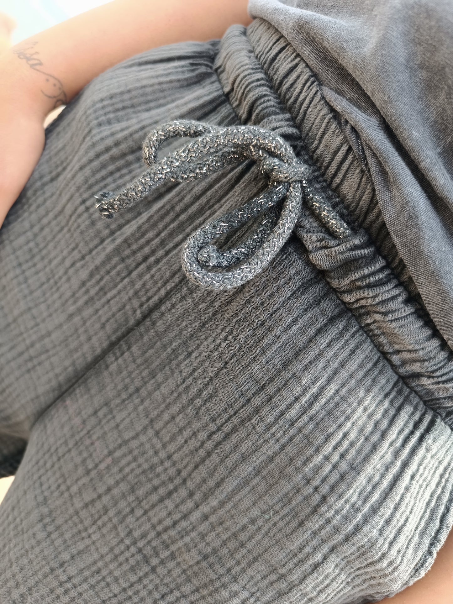 Pantalon en gaze de coton Milena
