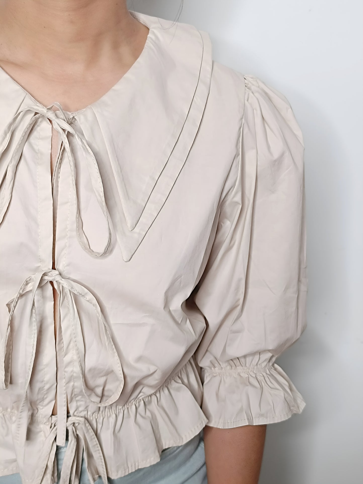 Blouse Solène beige