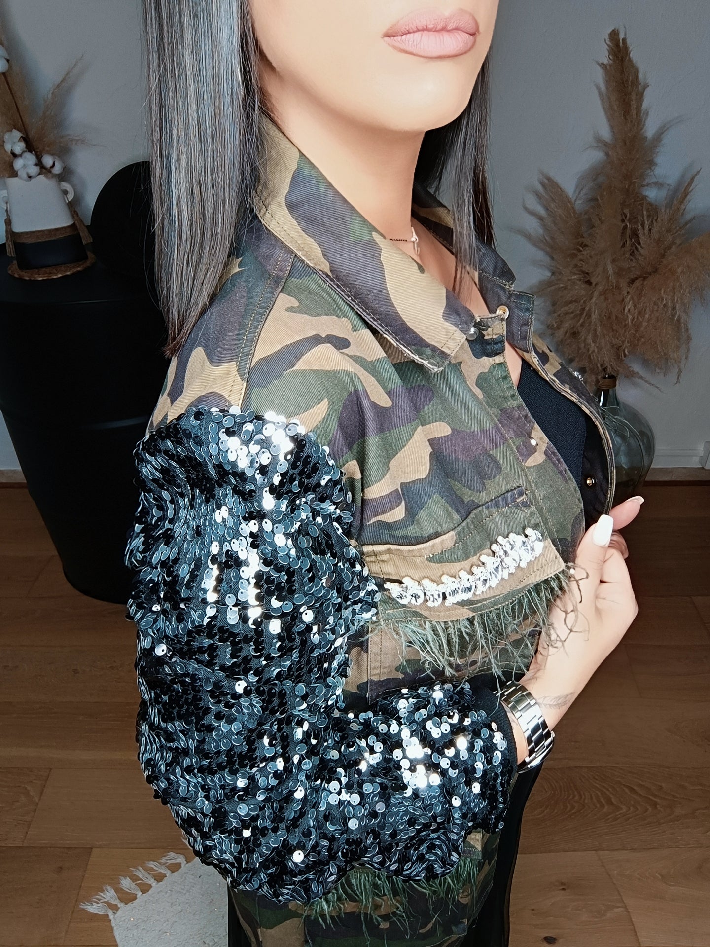 Veste cargo militaire
