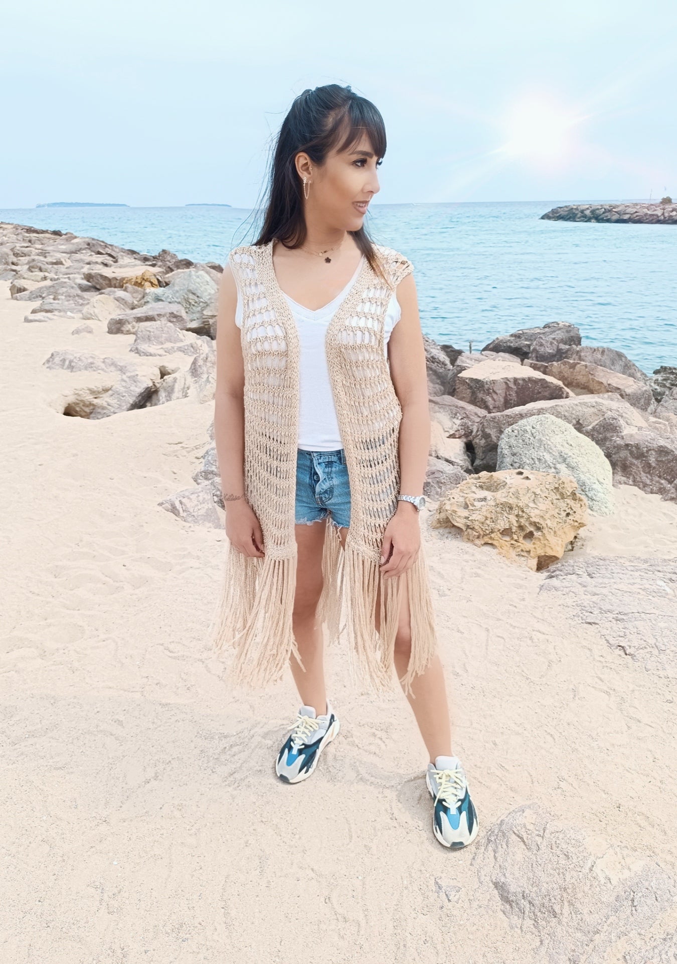 Gilet Coachella doré