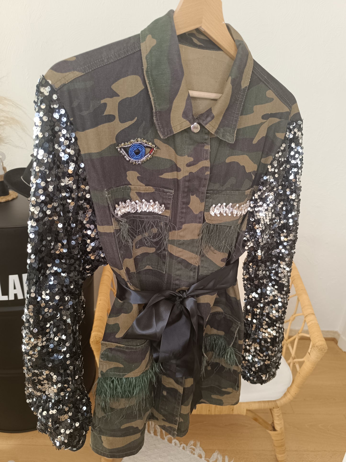 Veste cargo militaire