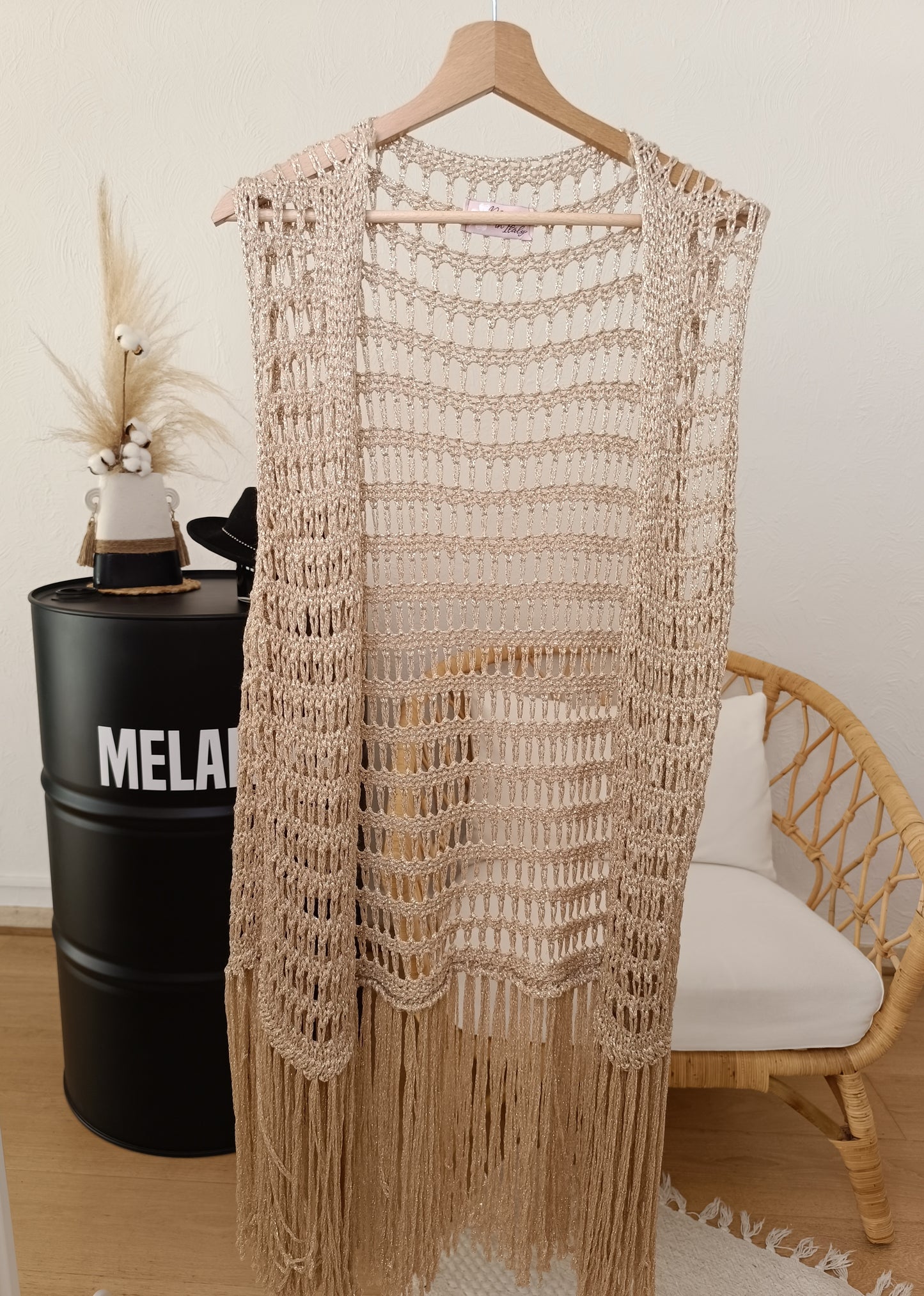 Gilet Coachella doré