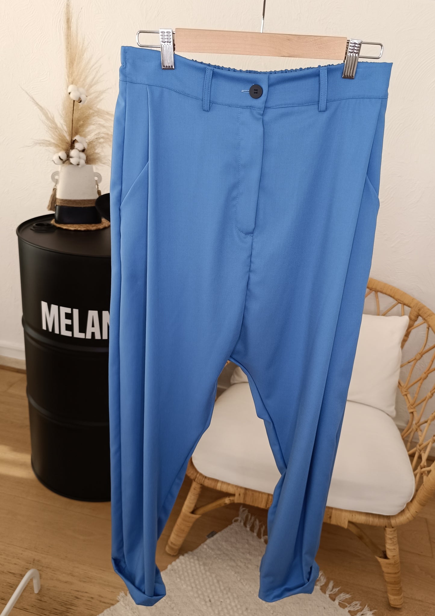 Pantalon sarouel bleu