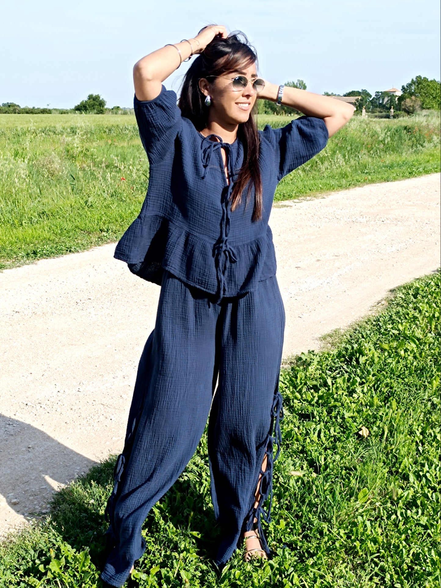 Ensemble Lily bleu marine