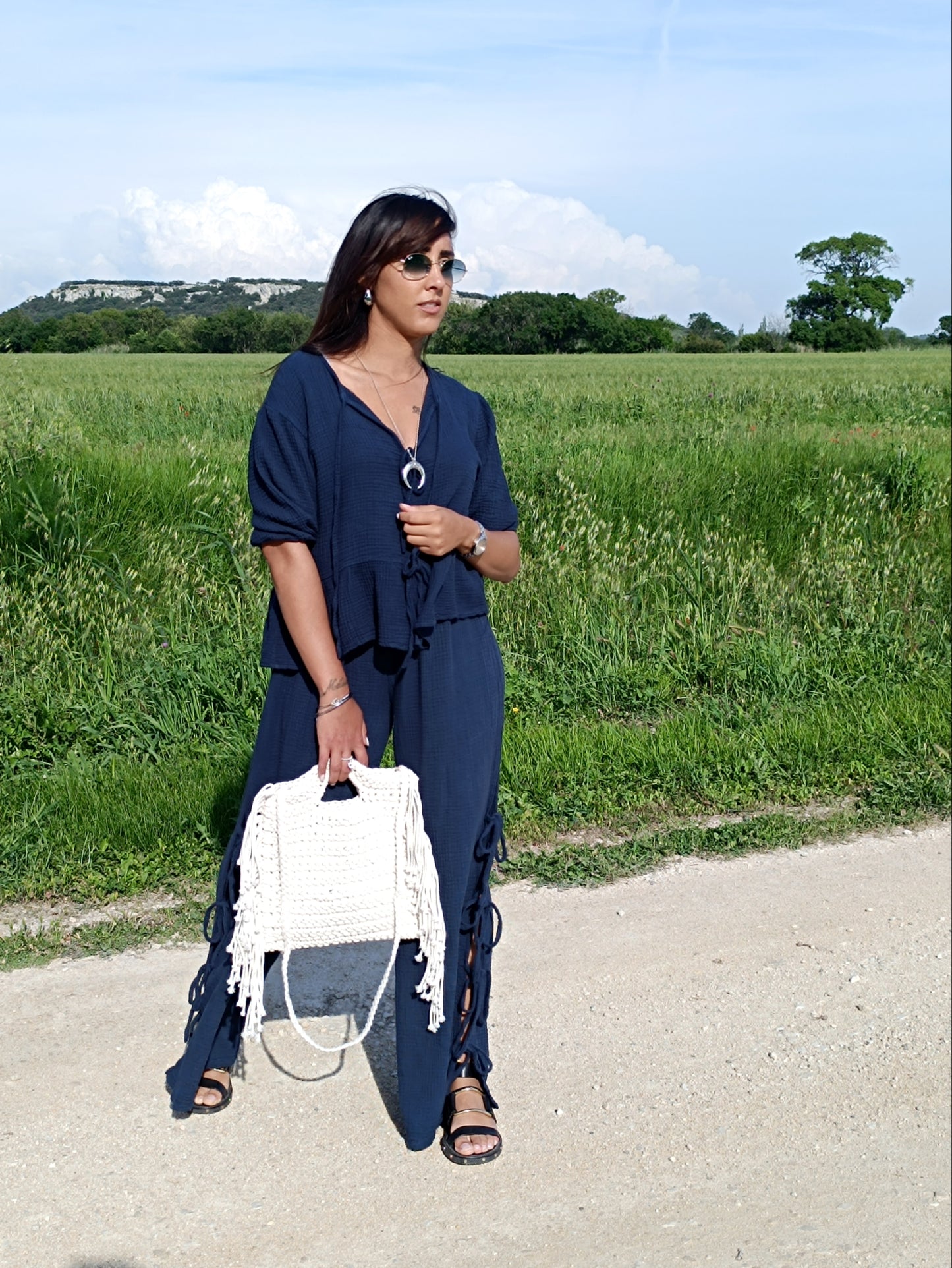 Ensemble Lily bleu marine