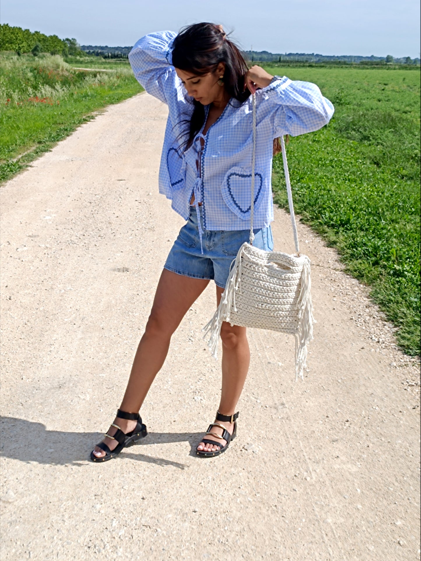 Blouse Andréa bleue