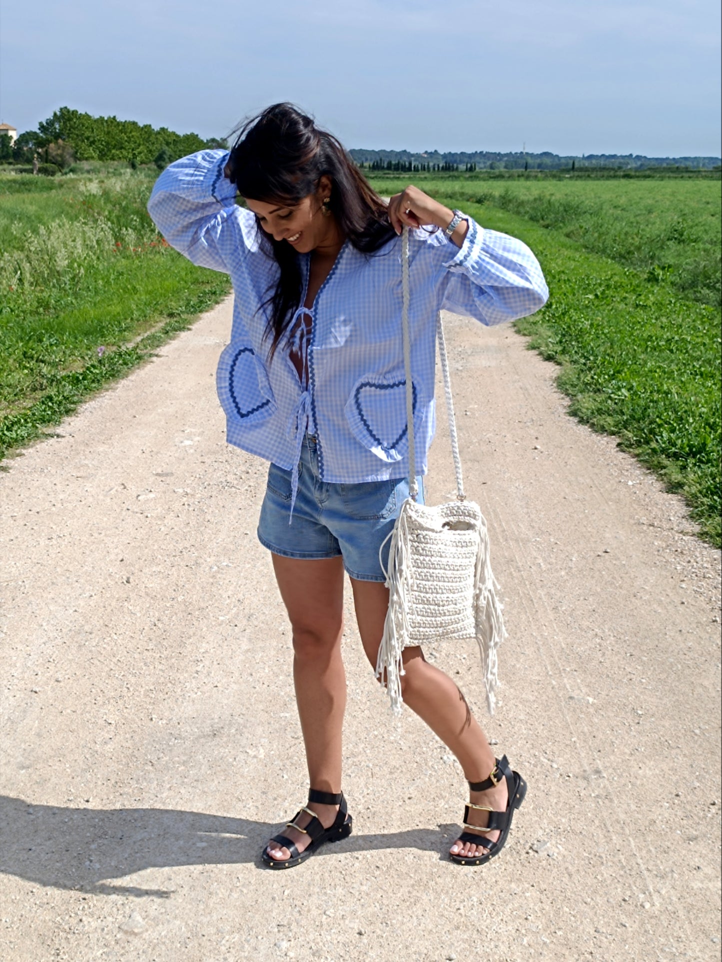 Blouse Andréa bleue