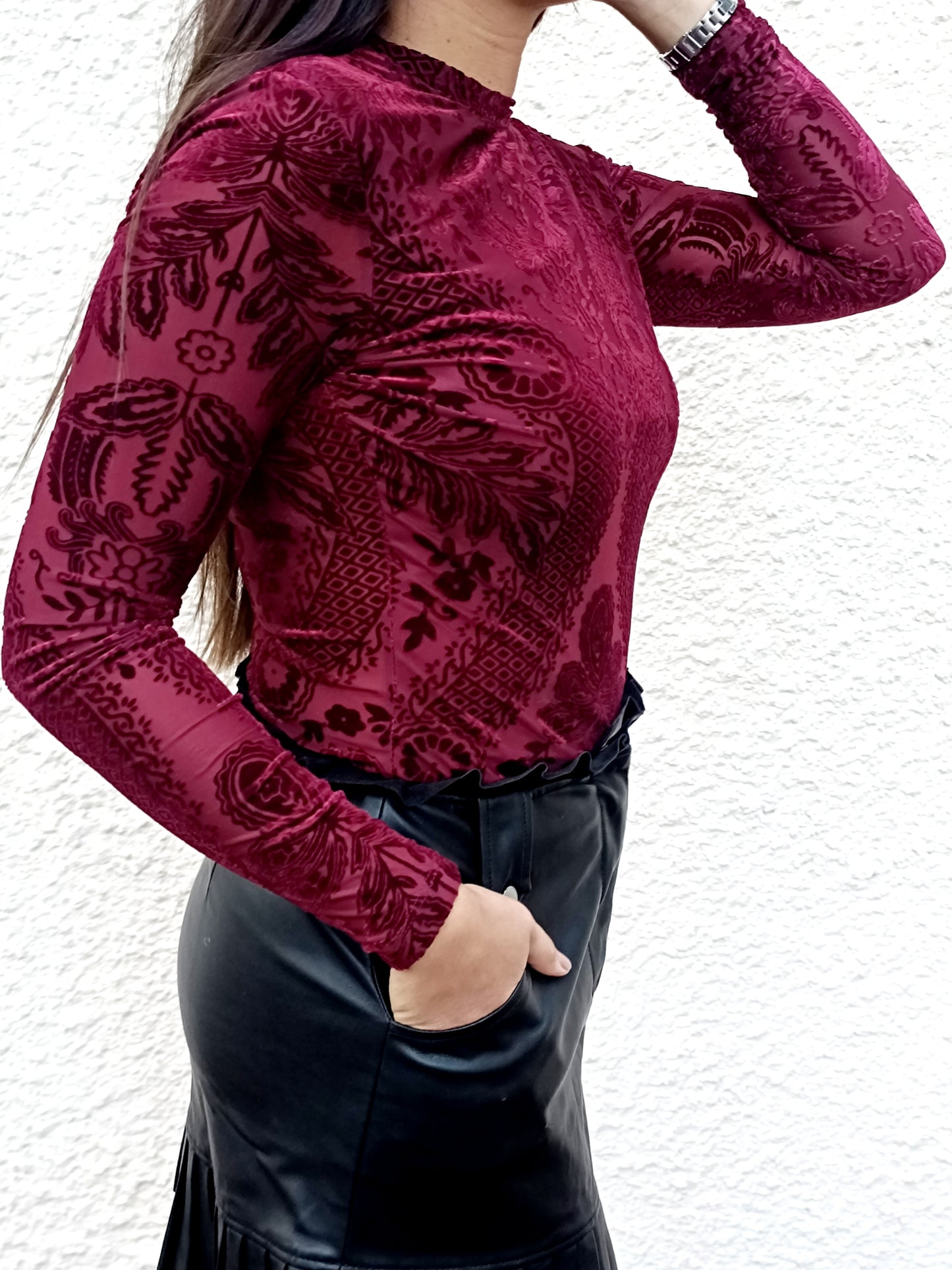 Body Hilona bordeau