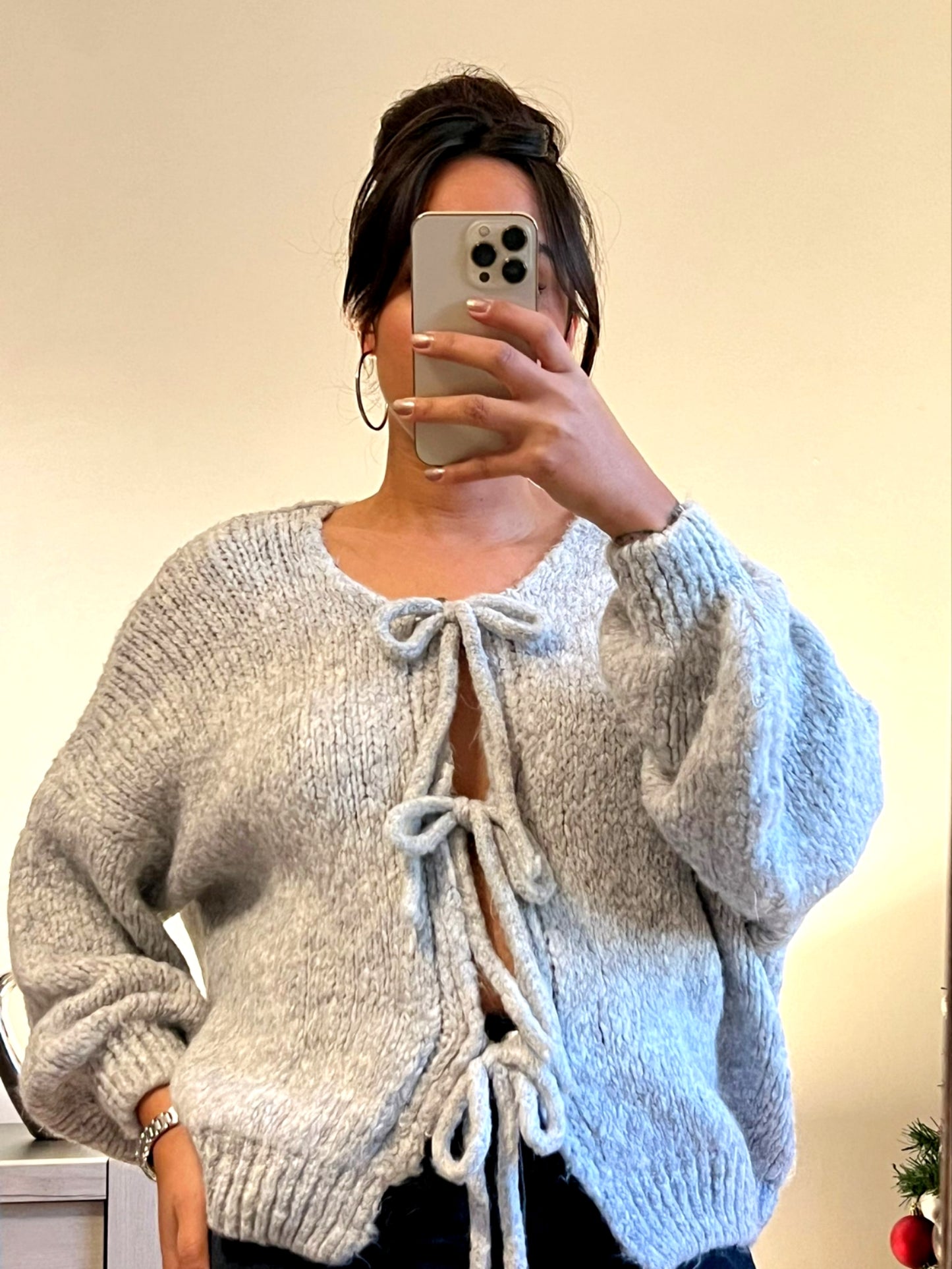 Gilet Lili gris clair