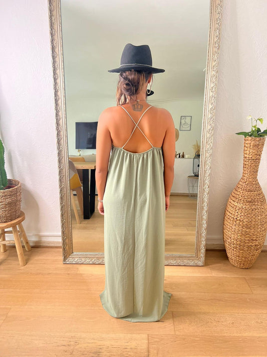 Robe Gaïa kaki