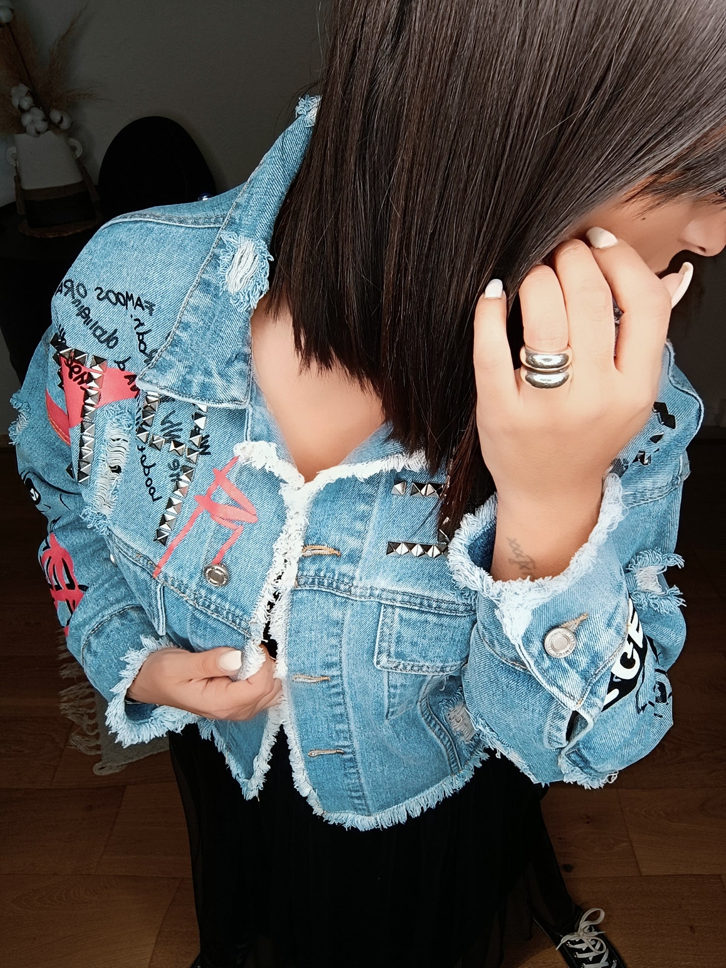 Veste en jean oversize
