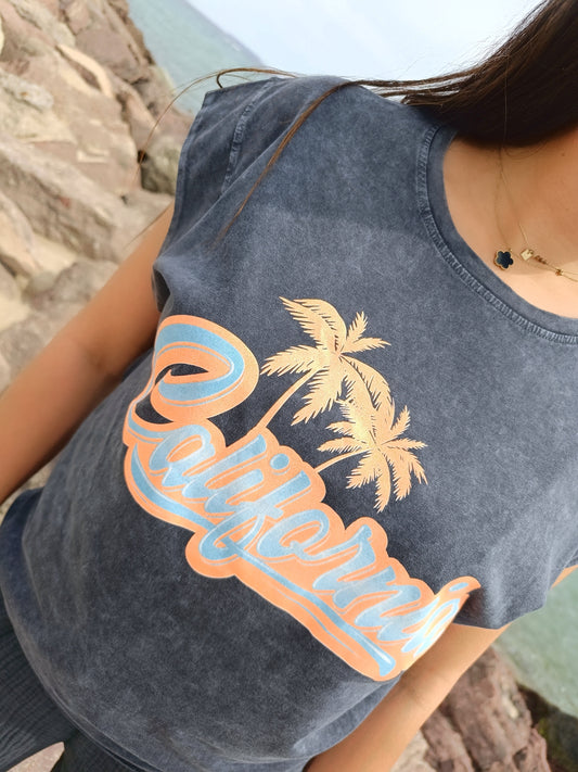 Tee-shirt California gris