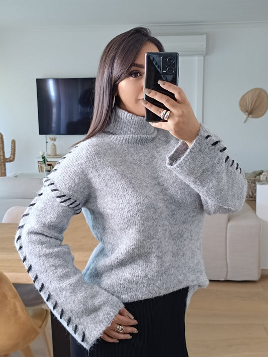 Pull Clara gris
