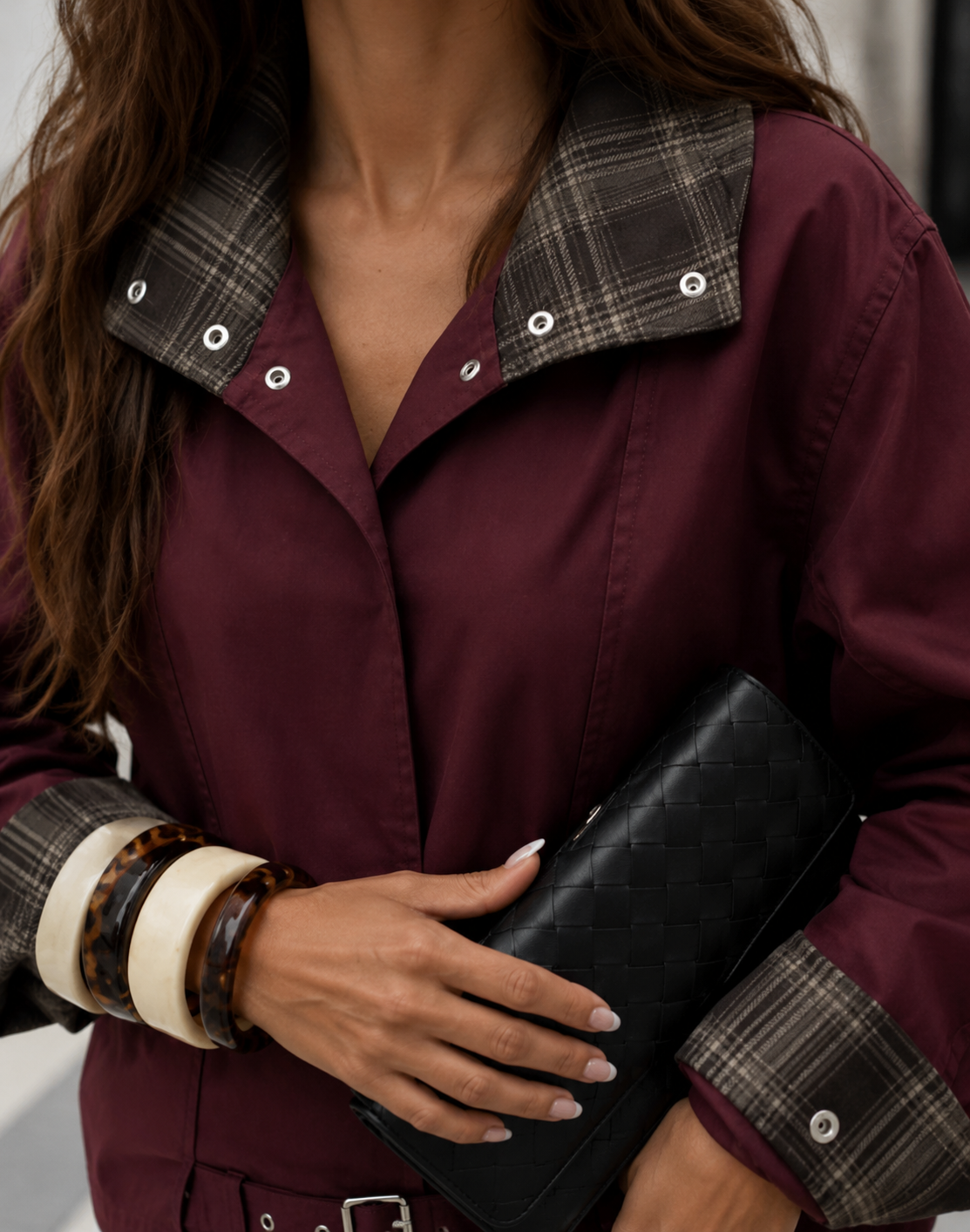 Blouson Camden bordeaux