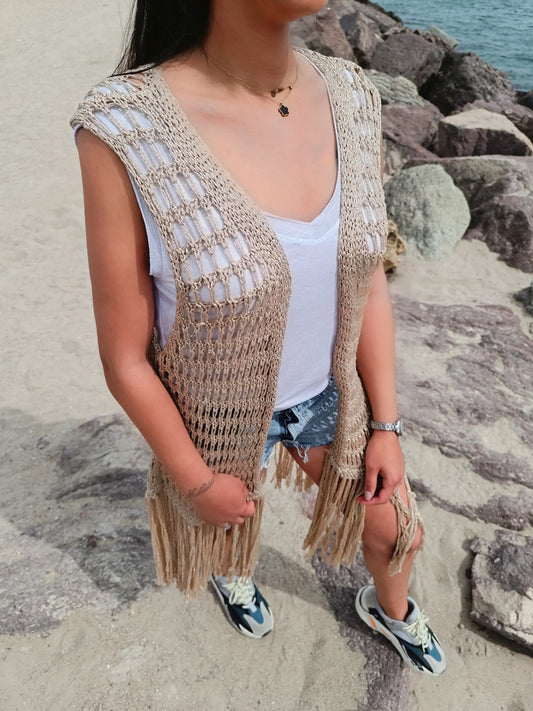 Gilet Coachella doré