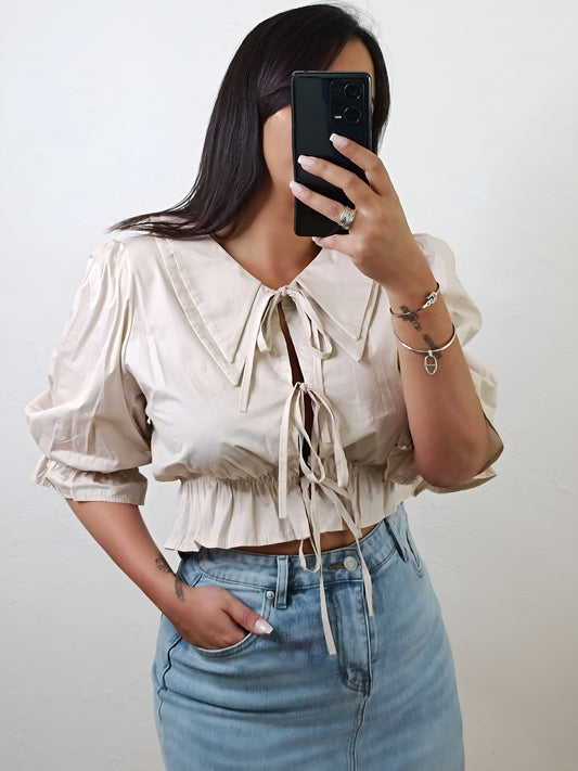 Blouse Solène beige
