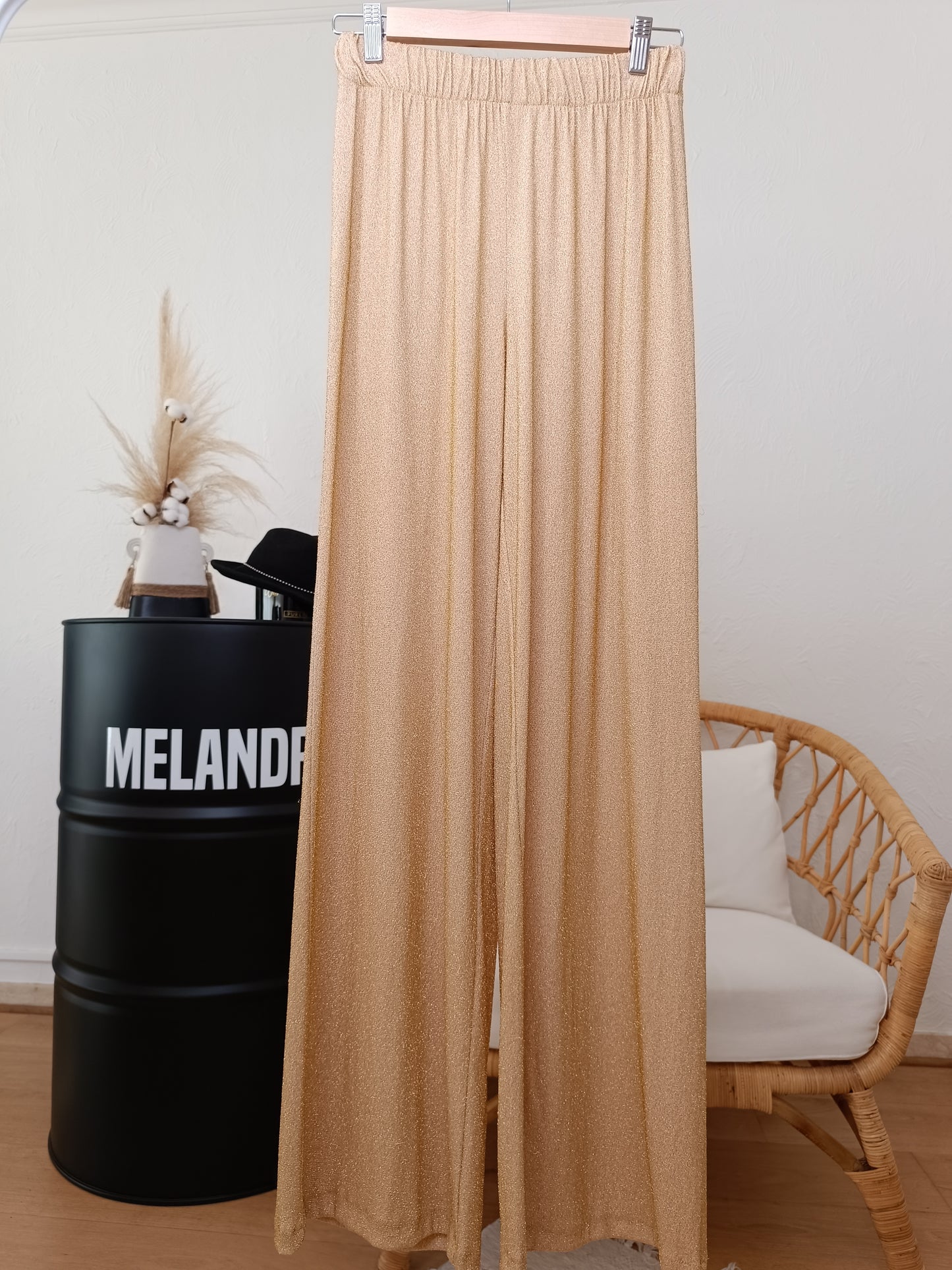 Pantalon fluide pailleté