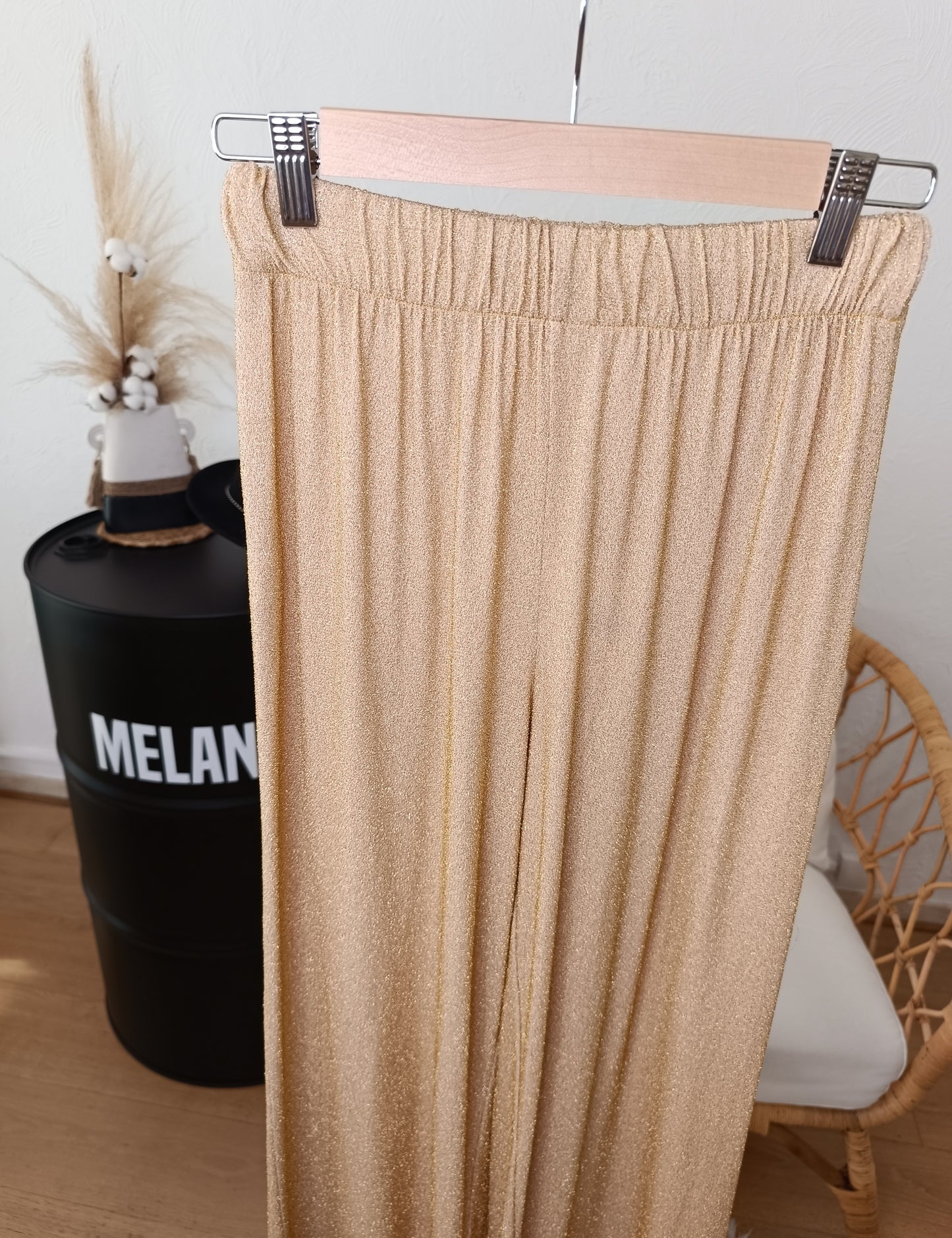 Pantalon fluide pailleté