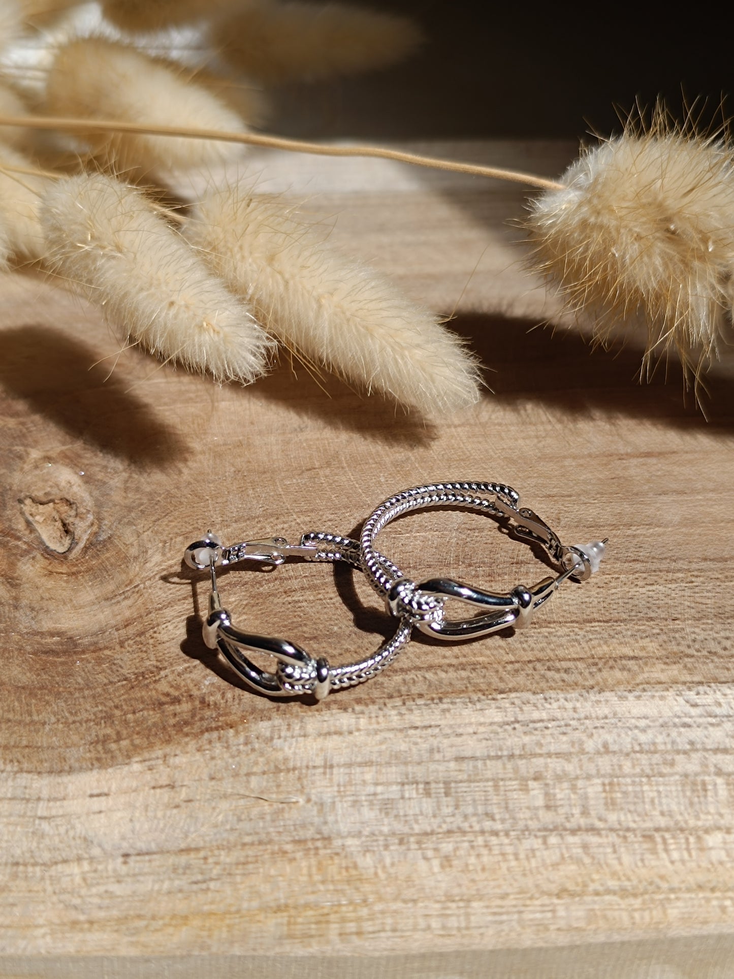 Boucles d'oreilles Anaé silver