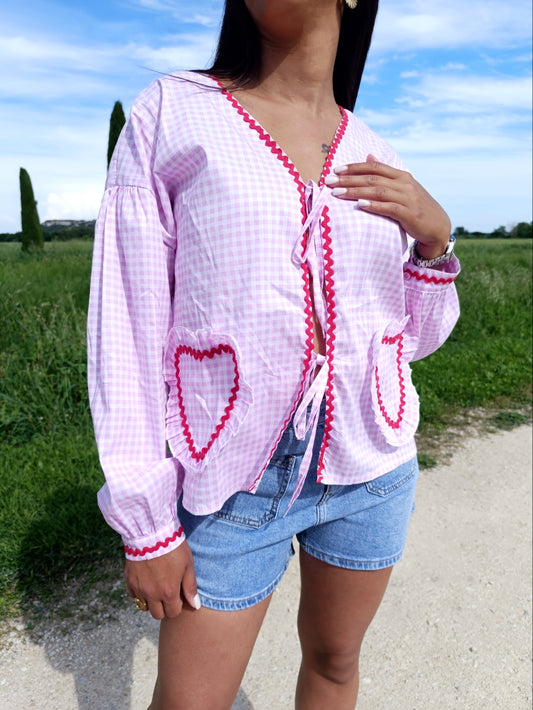 Blouse Andréa rose